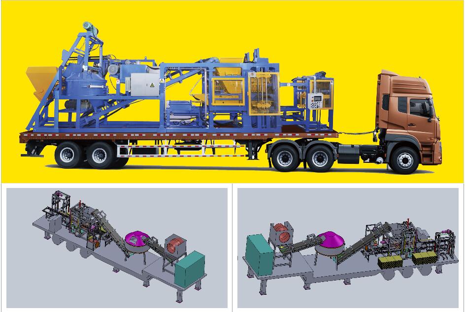 mobile block making machine